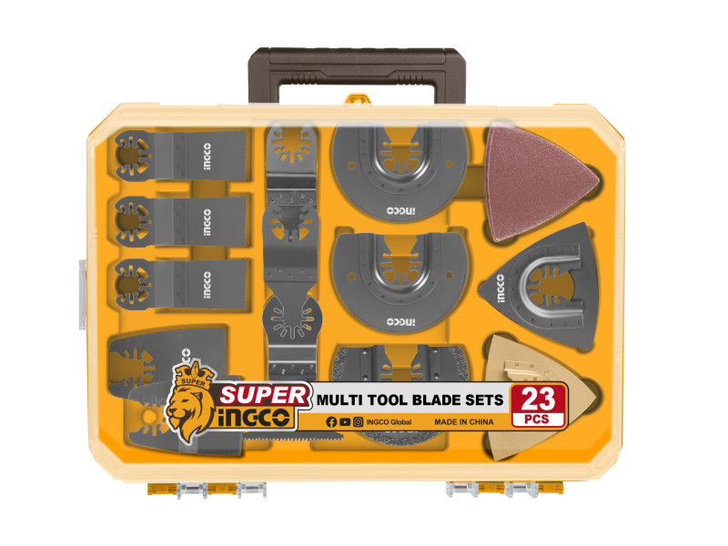 INGCO Fűrészlap és csiszolótalp készlet multifunkciós géphez 23 részes