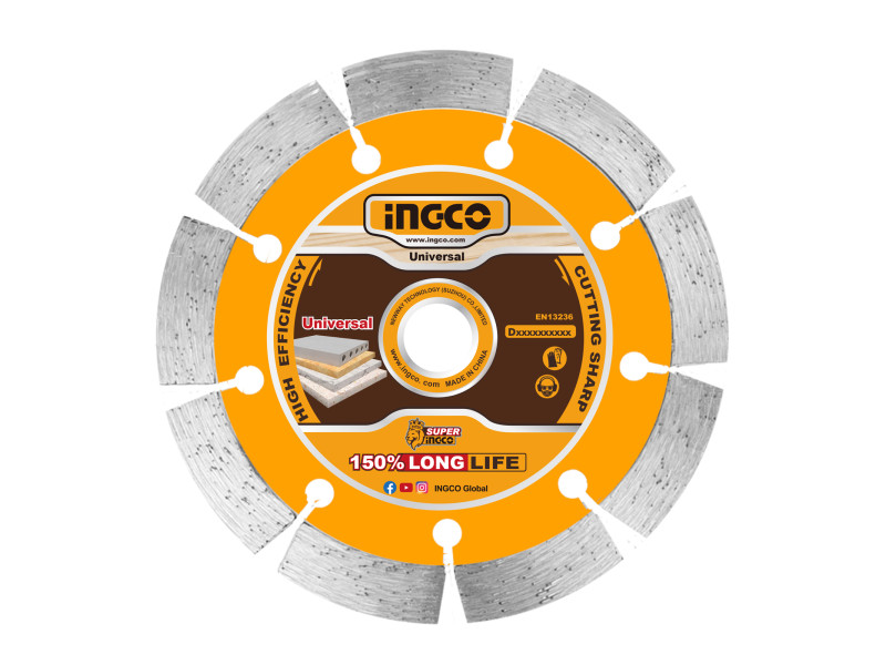 INGCO Gyémánt vágókorong 230 x 12 x 22,2 mm szegmentált