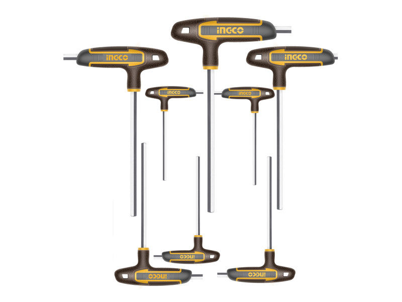 INGCO Imbusz T-kulcs készlet 8 részes S2