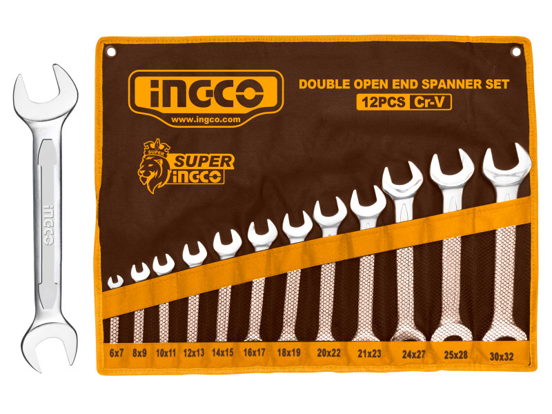 INGCO Villáskulcs készlet 8 részes 6-32 mm CrV