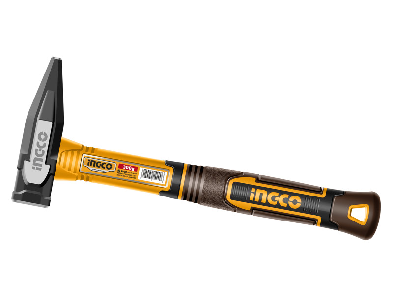 INGCO Lakatos kalapács 300 g üvegszálas nyél