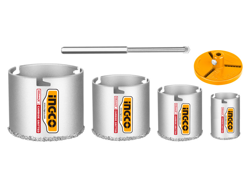 INGCO Gyémánt Körkivágó készlet 6 részes 33-83 mm